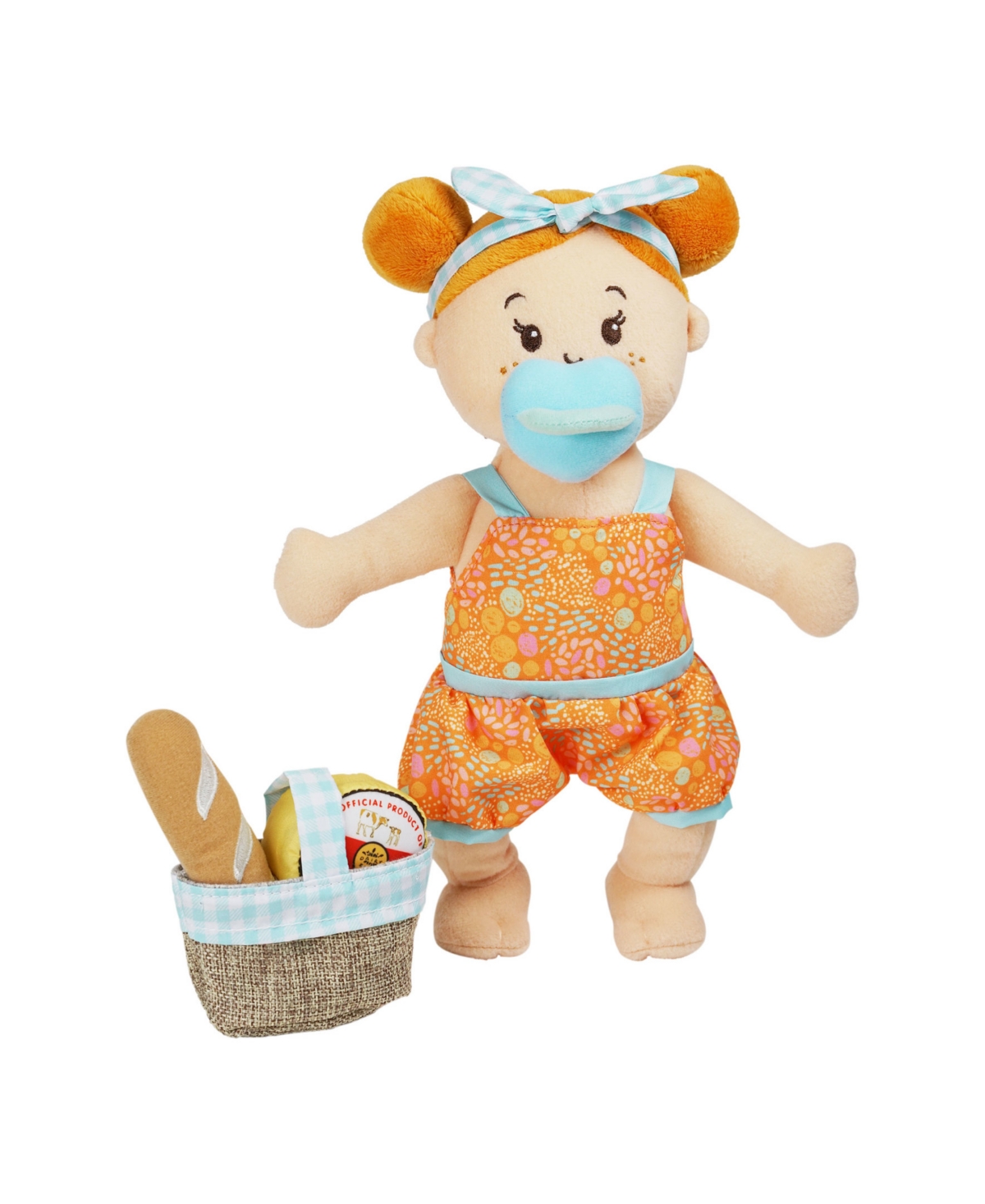 Shop Manhattan Toy Company Wee Baby Stella Peach Al Fresco 12" Soft Baby Doll Set, 6 Piece In Multicolor