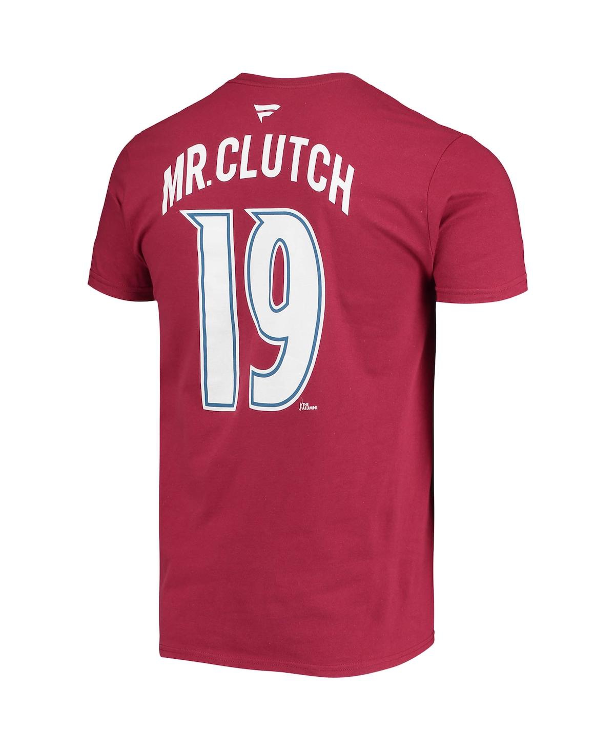 Men's Fanatics Joe SakicColorado Avalanche Authentic Stack Retired Player Nickname and Number T-shirt - Burgundy