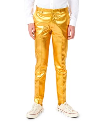 Big Boys Groovy Metallic Party Suit, 3-Piece Set Including Blazer, Pants and Clip-On-Tie