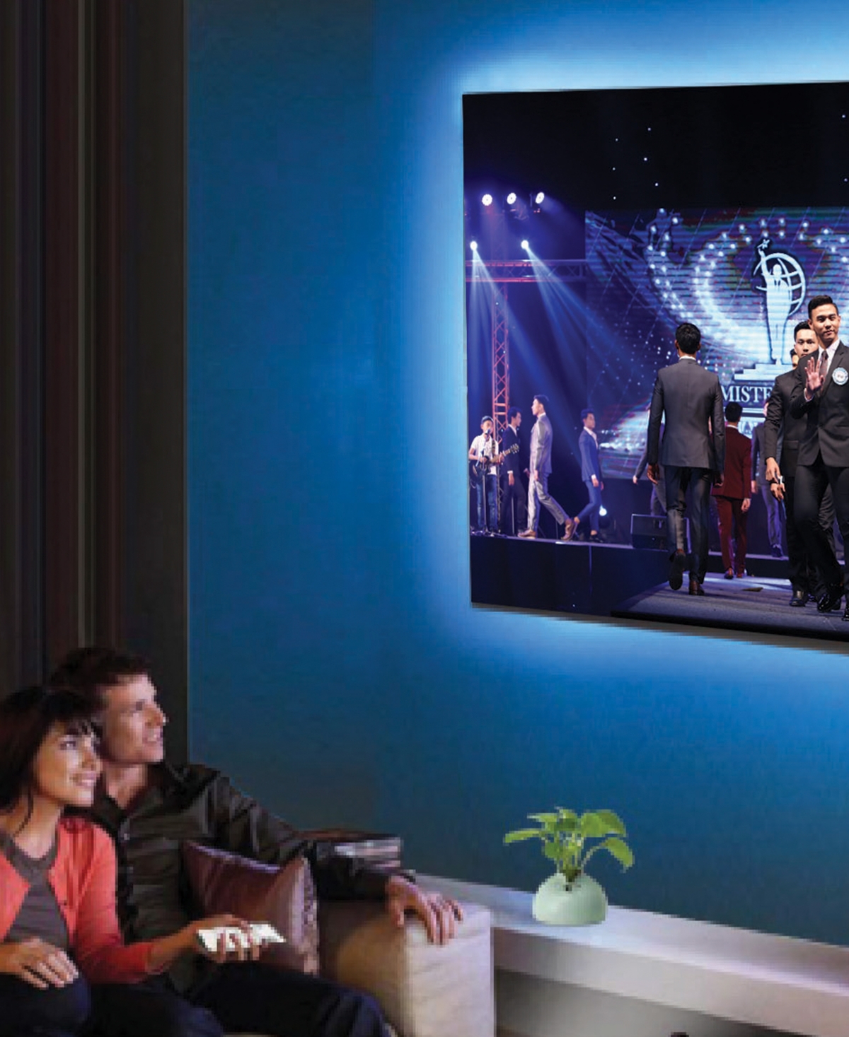 Color Led Strip with Remote, - Multi-Rgb