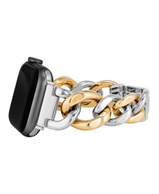 Women's Two-Tone Alloy Metal Chain Link Bracelet designed for Apple Watch&reg; 42mm (Series 10) & 38/40/41mm 