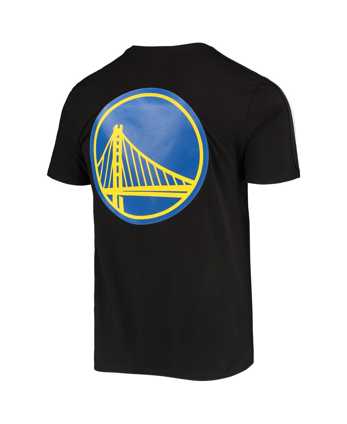 Pro Standard Men's  Black, White Golden State Warriors Mesh Capsule Taping T-shirt In Black,white