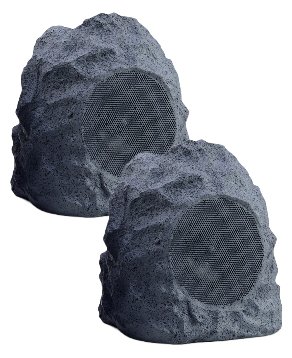 Ihome Ihrk-400-pr Wireless Landscape Rock Speaker Set, 2 Piece In Gray
