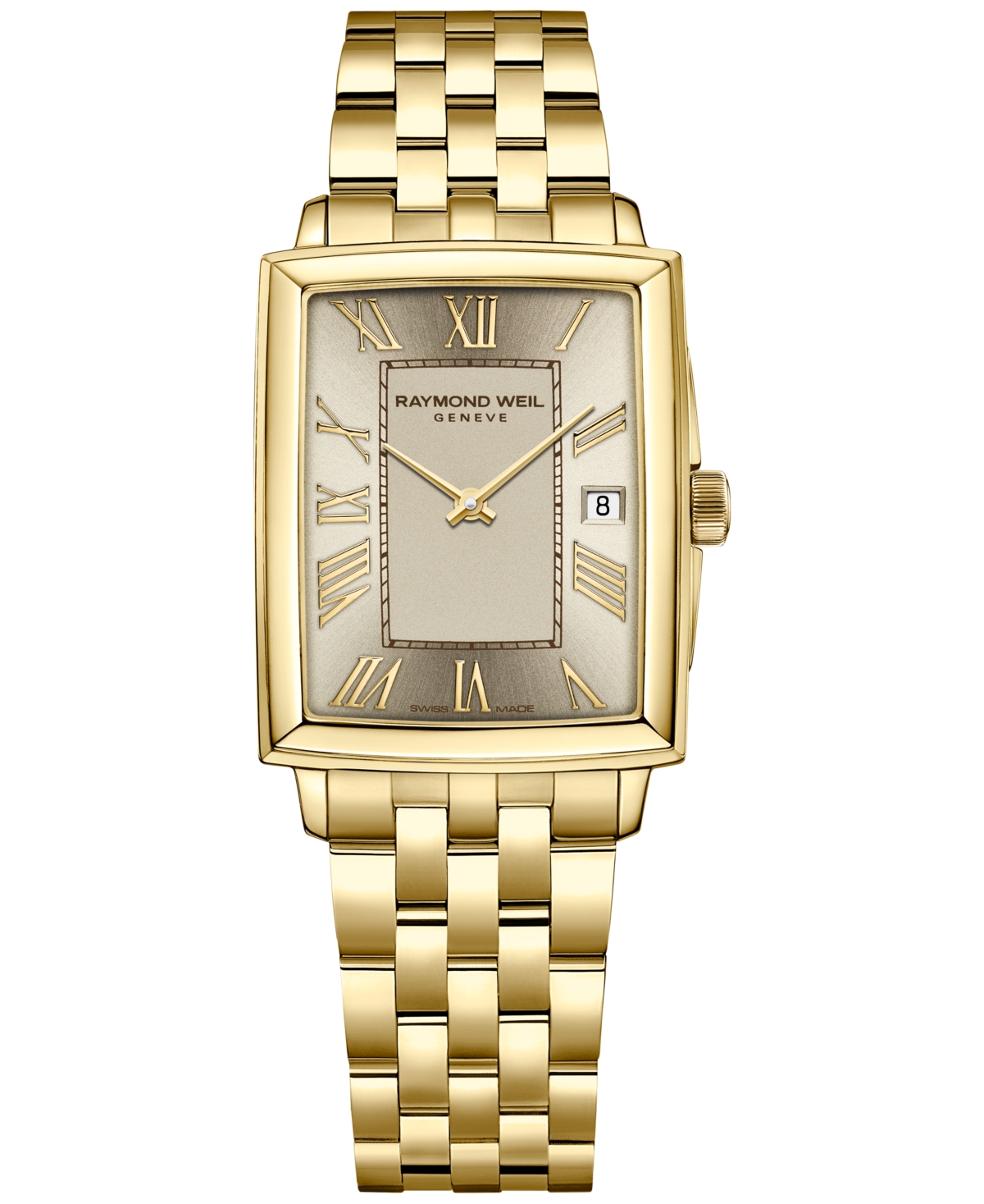 Raymond Weil Women's Swiss Toccata Gold Pvd Stainless Steel Bracelet Watch 23mm In Champagne