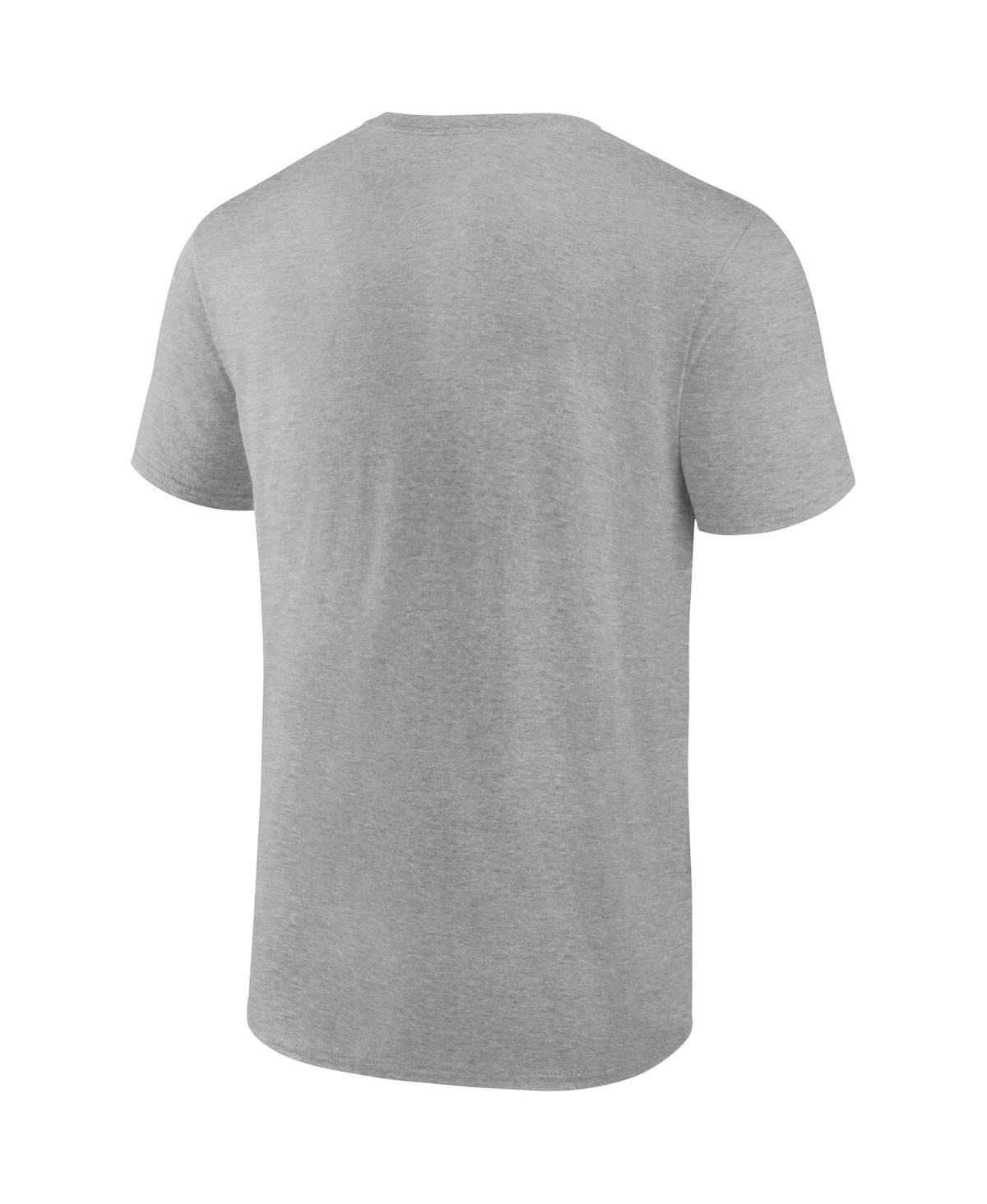 Fanatics Branded Heathered Gray Seattle Mariners Iconic Go For Two T-shirt In Heathered Gray