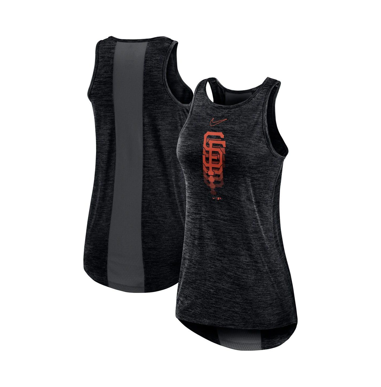 Женский топ Nike Black San Francisco Giants Logo Fade High Neck Performance — фото 1