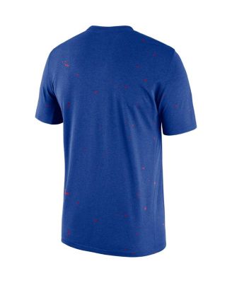 Men's Royal Philadelphia 76ers Courtside Splatter T-shirt