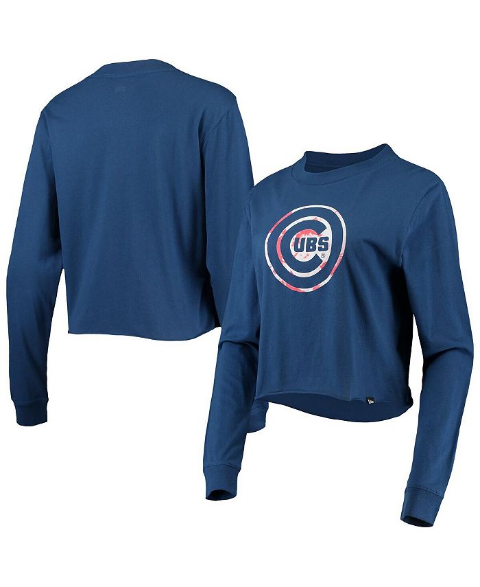 New Era Chicago Cubs Womens Blue Opening Night Long Sleeve Full Zip Jacket