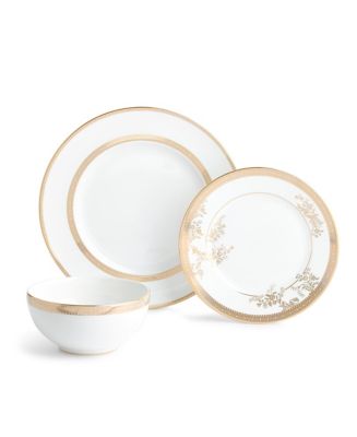 Vera Wang Wedgwood Dinnerware, Lace Gold 12 Piece Set