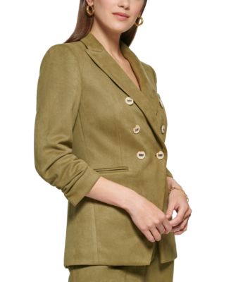 DKNY Petite Six-Button Blazer