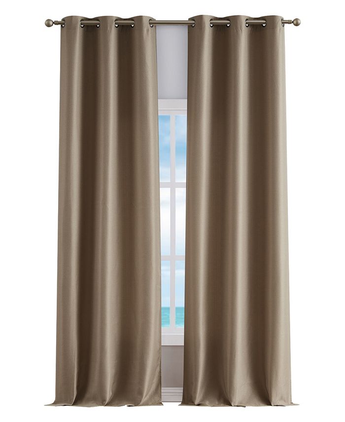 Nautica 2 Piece Milton Thermal Woven Room Darkening Grommet Window