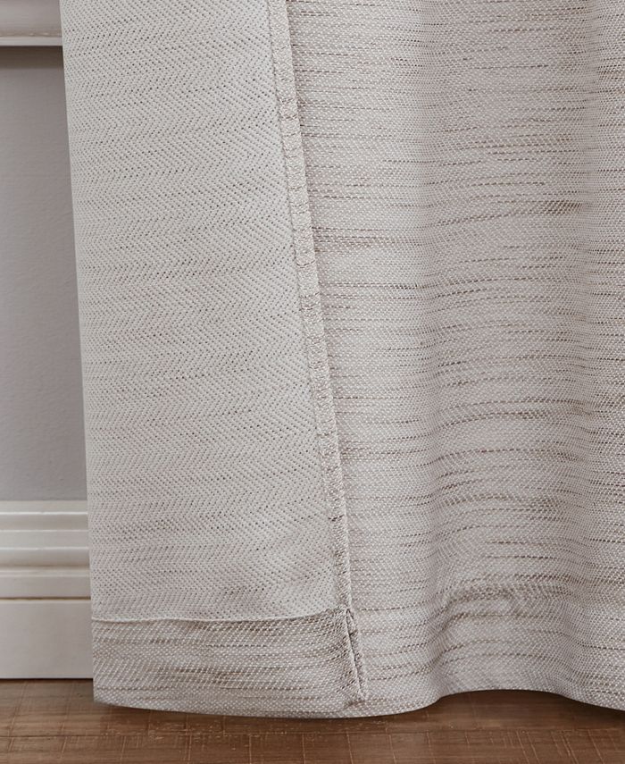 Nautica Julius Light Filtering Textured Grommet Window Curtain Panel