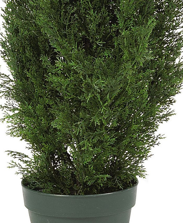 Nearly Natural 4' Cedar Indoor/Outdoor Artificial Tree Macy's