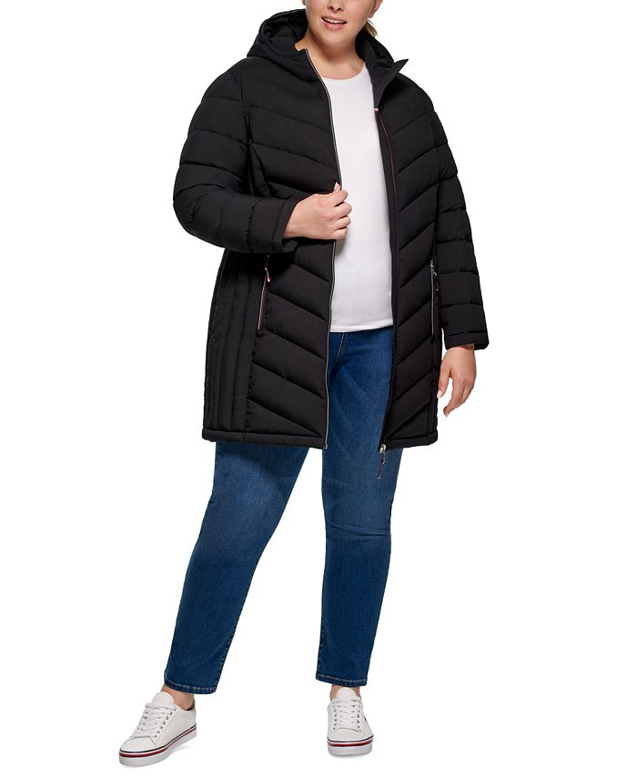 Tommy Hilfiger Plus Size Hooded Packable Puffer Coat & Reviews Coats