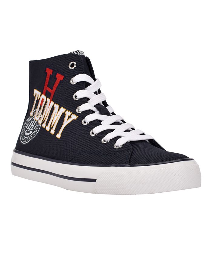 røre ved straf Fabrikant Tommy Hilfiger Women's Orione High Top Lace-Up Sneakers - Macy's