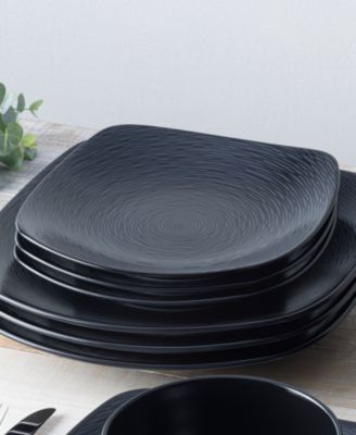Swirl Square Salad Plates, Set of 4