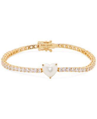 Kate Spade Gold-Tone deals Crystal Present Tennis Bracelet