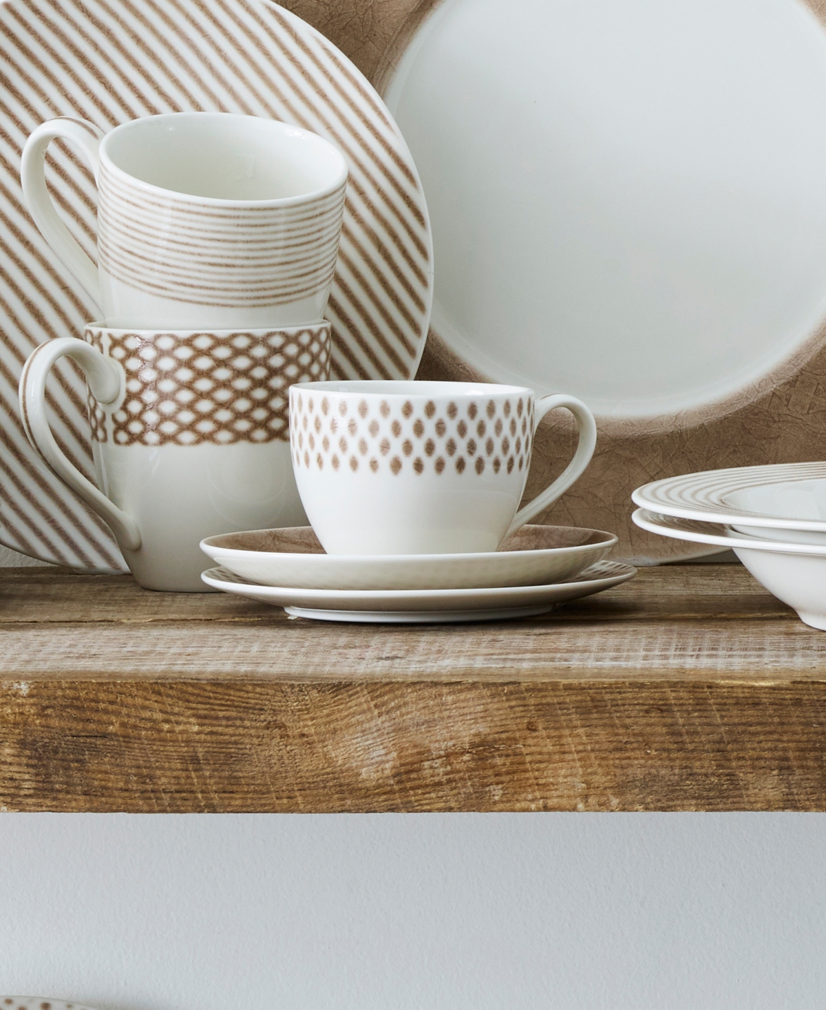 Noritake Hammock Saucers, Set of 4