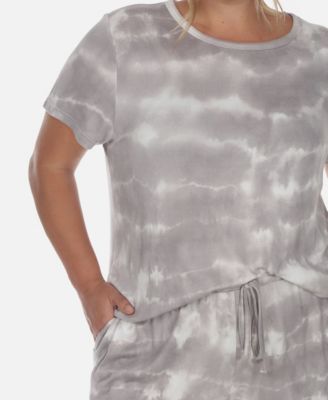 Plus Size 2 Piece Top Shorts Lounge Set