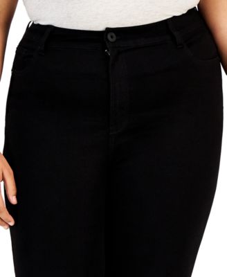 Trendy Plus Size High Rise Skinny Ankle Jeans