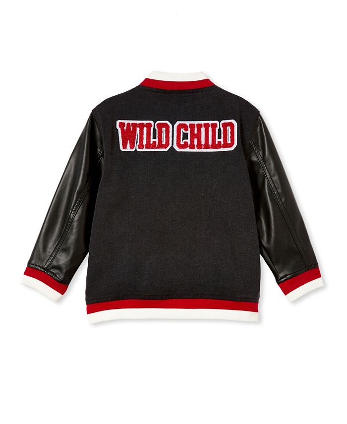 COTTON ON Little Girls Letterman Jacket & Reviews Coats & Jackets