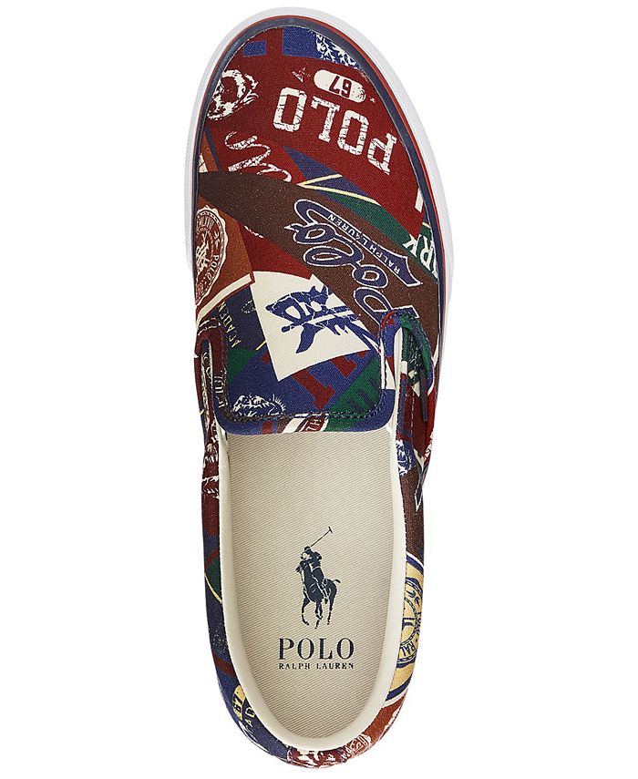 Polo Ralph Lauren Men's Keaton LogoPrint Canvas SlipOn Sneaker Macy's