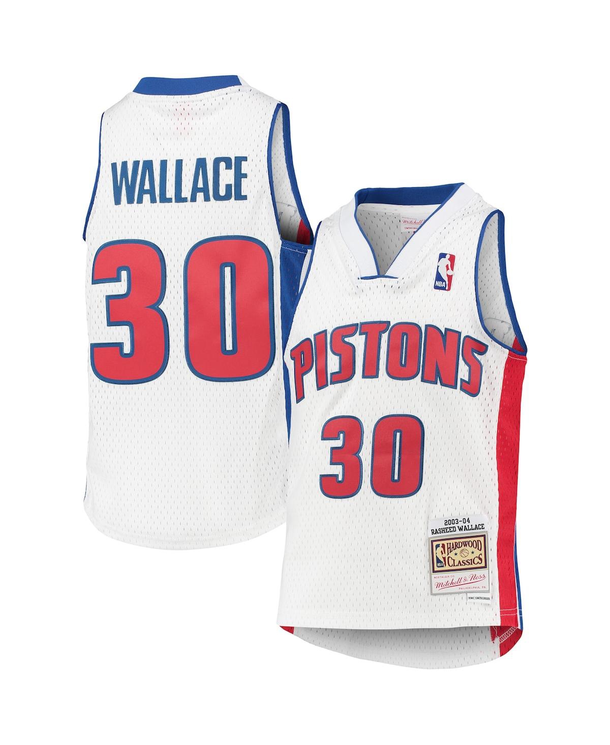 Big Boys Mitchell & Ness Rasheed WallaceDetroit Pistons 2003-04 Hardwood Classics Swingman Jersey - White