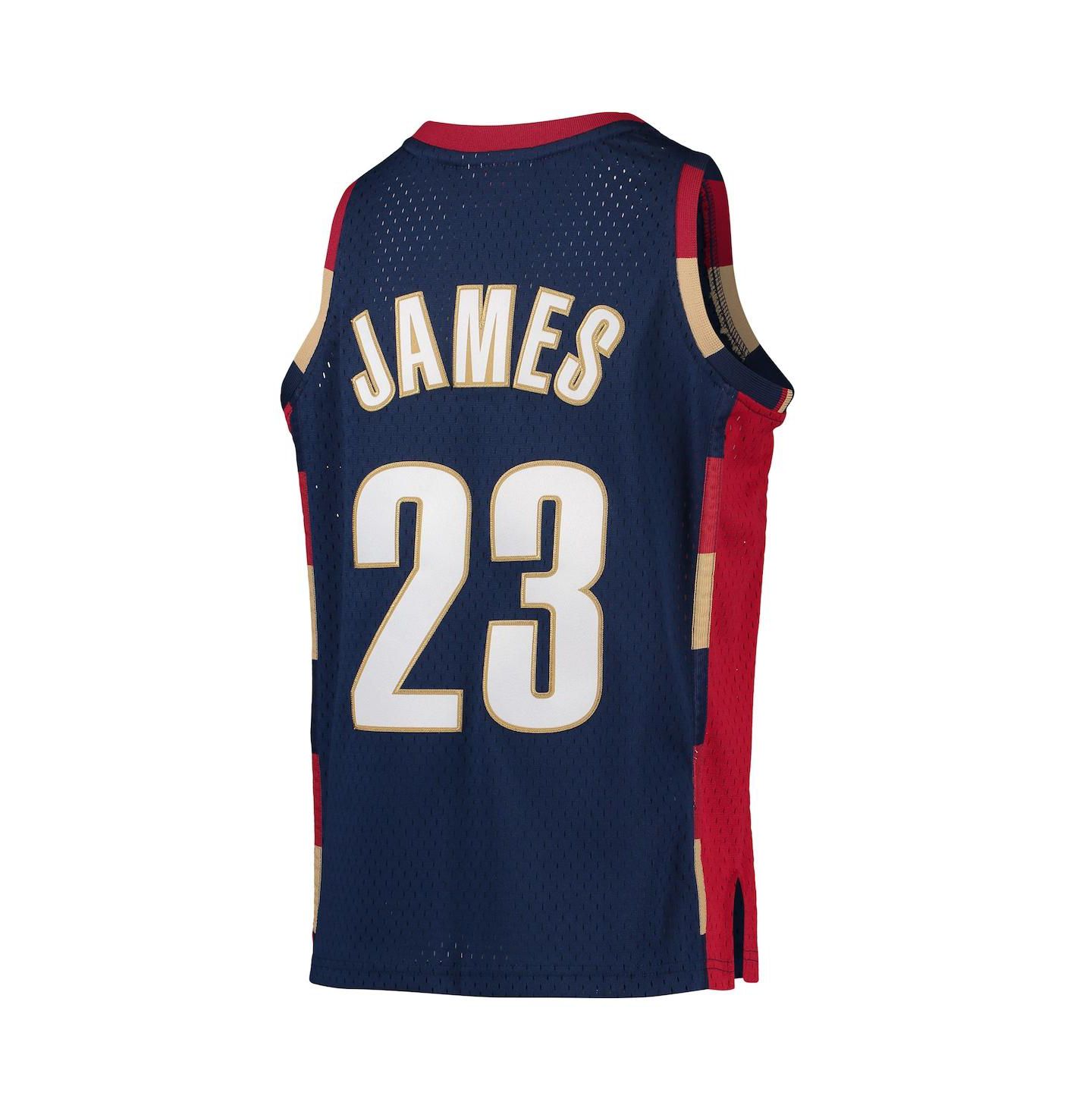 Детская джерси Mitchell & Ness LeBron James Cleveland Cavaliers 2008-09 Swingman, Navy — фото 3