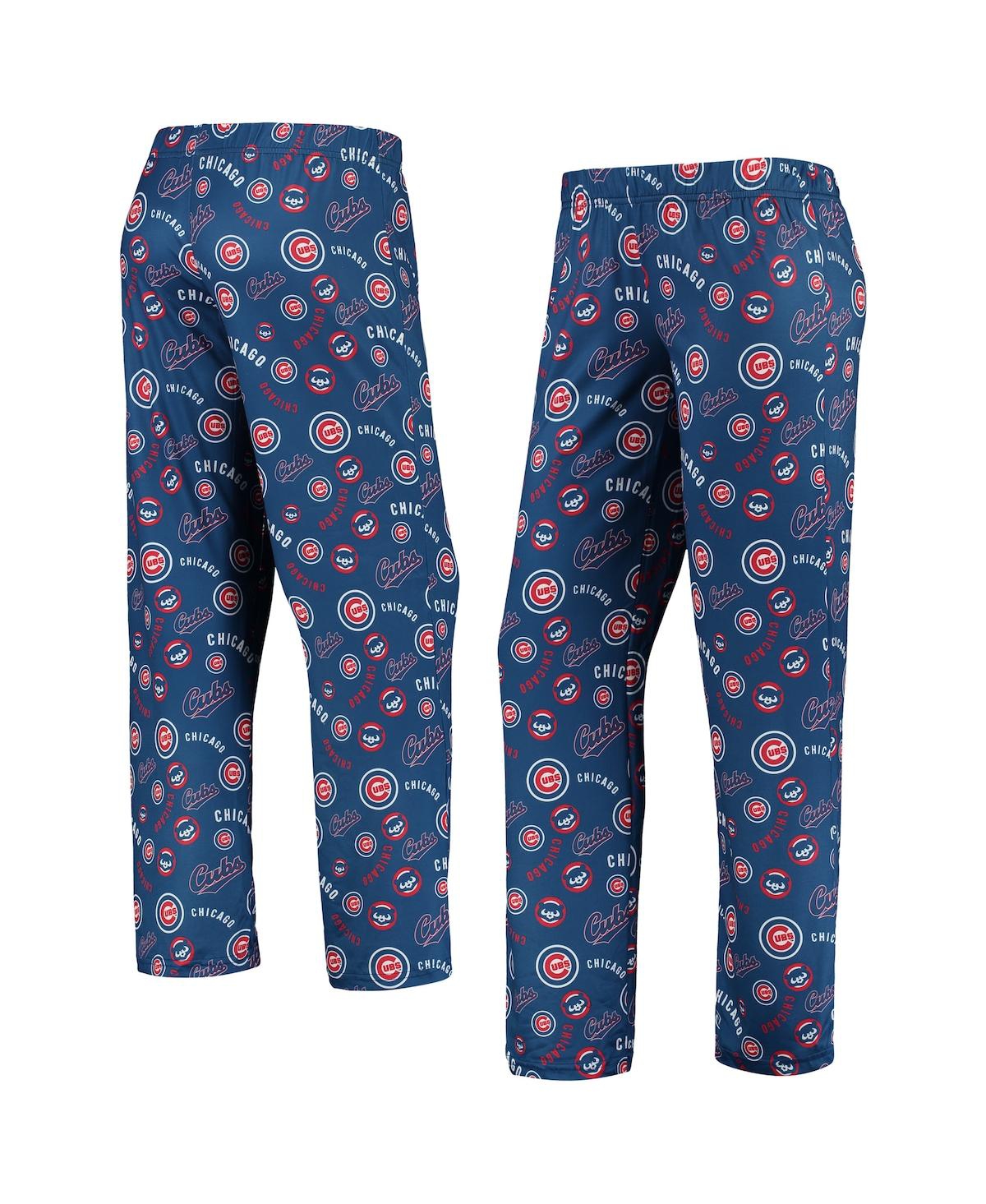 Women's Royal Chicago Cubs Retro Print Sleep Pants - Royal