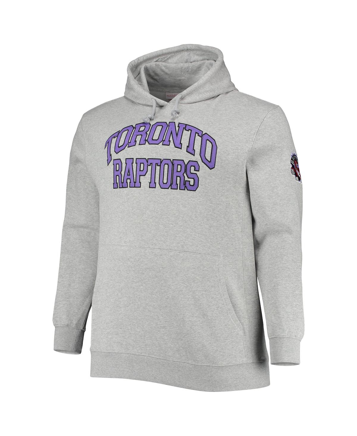 Mitchell & Ness Vince Carter Heathered Gray Toronto Raptors Big & Tall Name & Number Pullover Hoodie In Heathered Gray