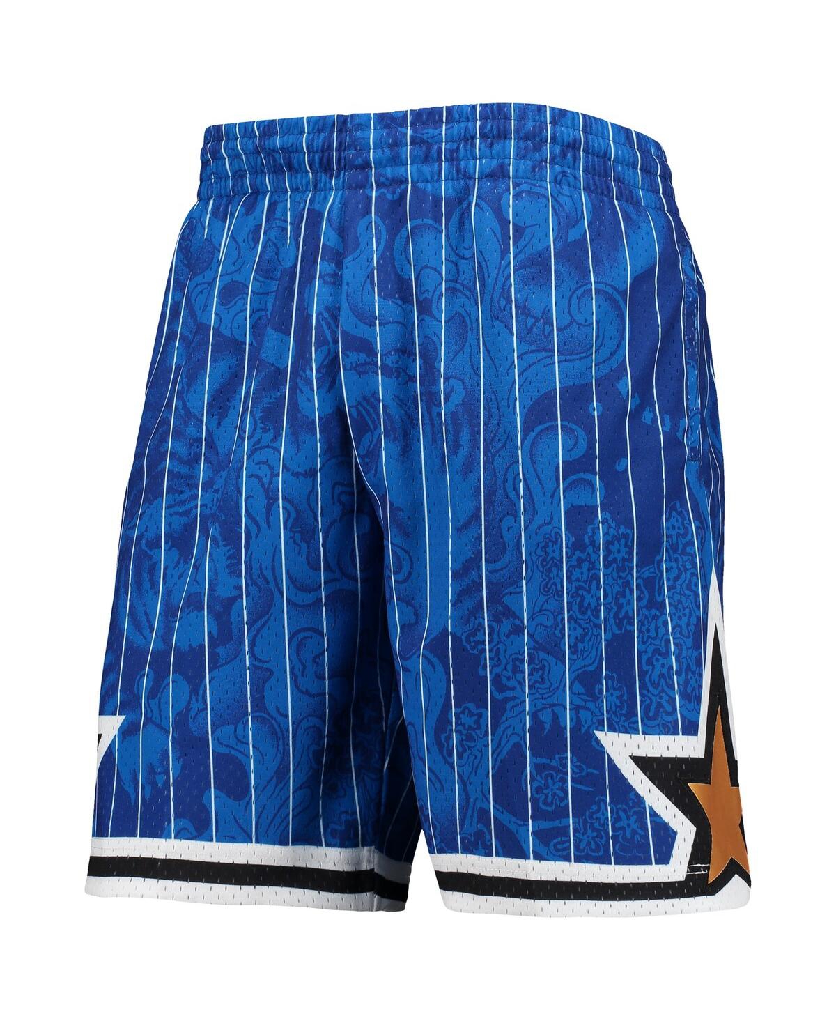 Men's Mitchell & NessOrlando Magic Hardwood Classics Lunar New Year Swingman Shorts - Blue