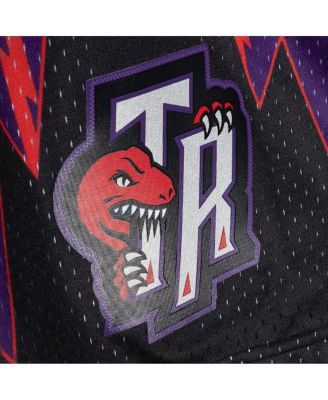 Men's Red, Purple Toronto Raptors 1998/99 Hardwood Classics Fadeaway Reload 3.0 Swingman Shorts