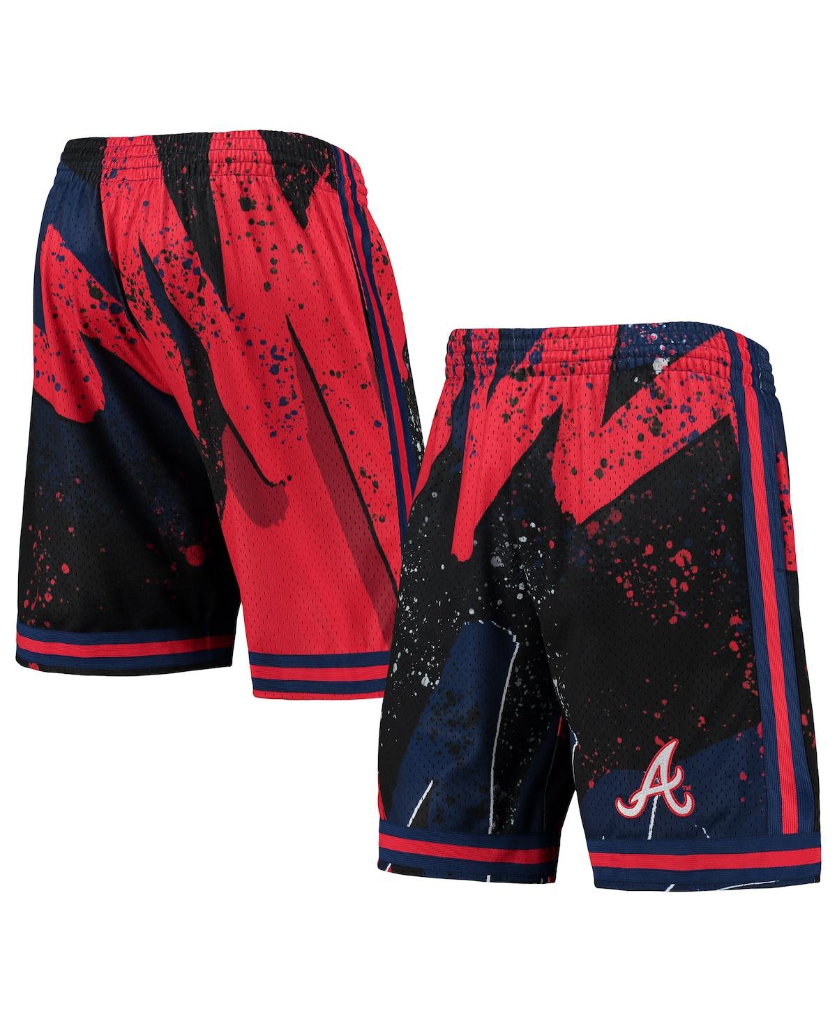 Shop Mitchell & Ness Men's  Red Atlanta Braves Hyper Hoops Shorts