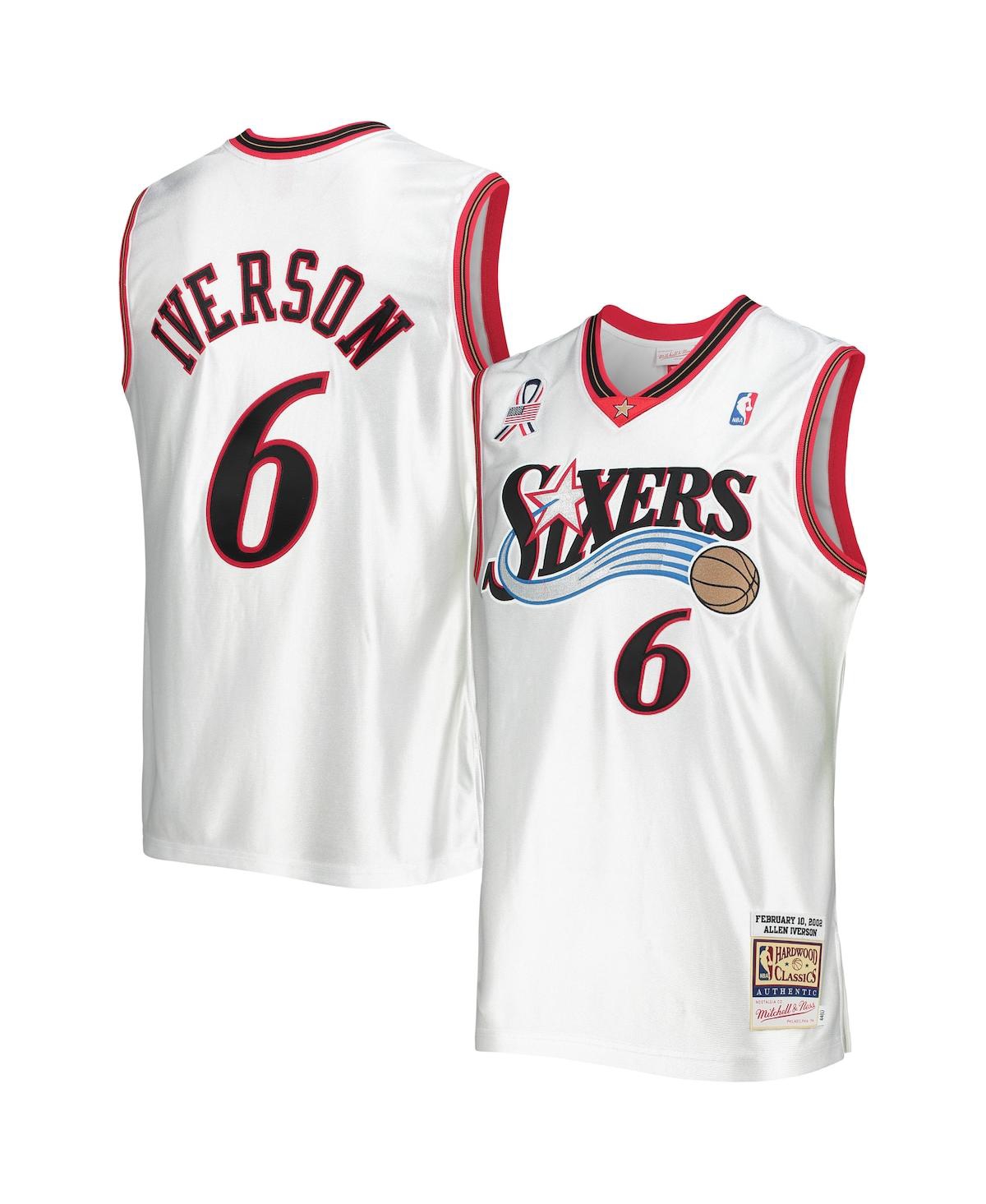 Men's Mitchell & Ness Allen IversonEastern Conference Hardwood Classics 2002 Nba All-Star Game Authentic Jersey - White