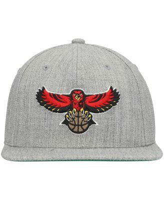 Men's Heathered Gray Atlanta Hawks Hardwood Classics Team 2.0 Snapback Hat
