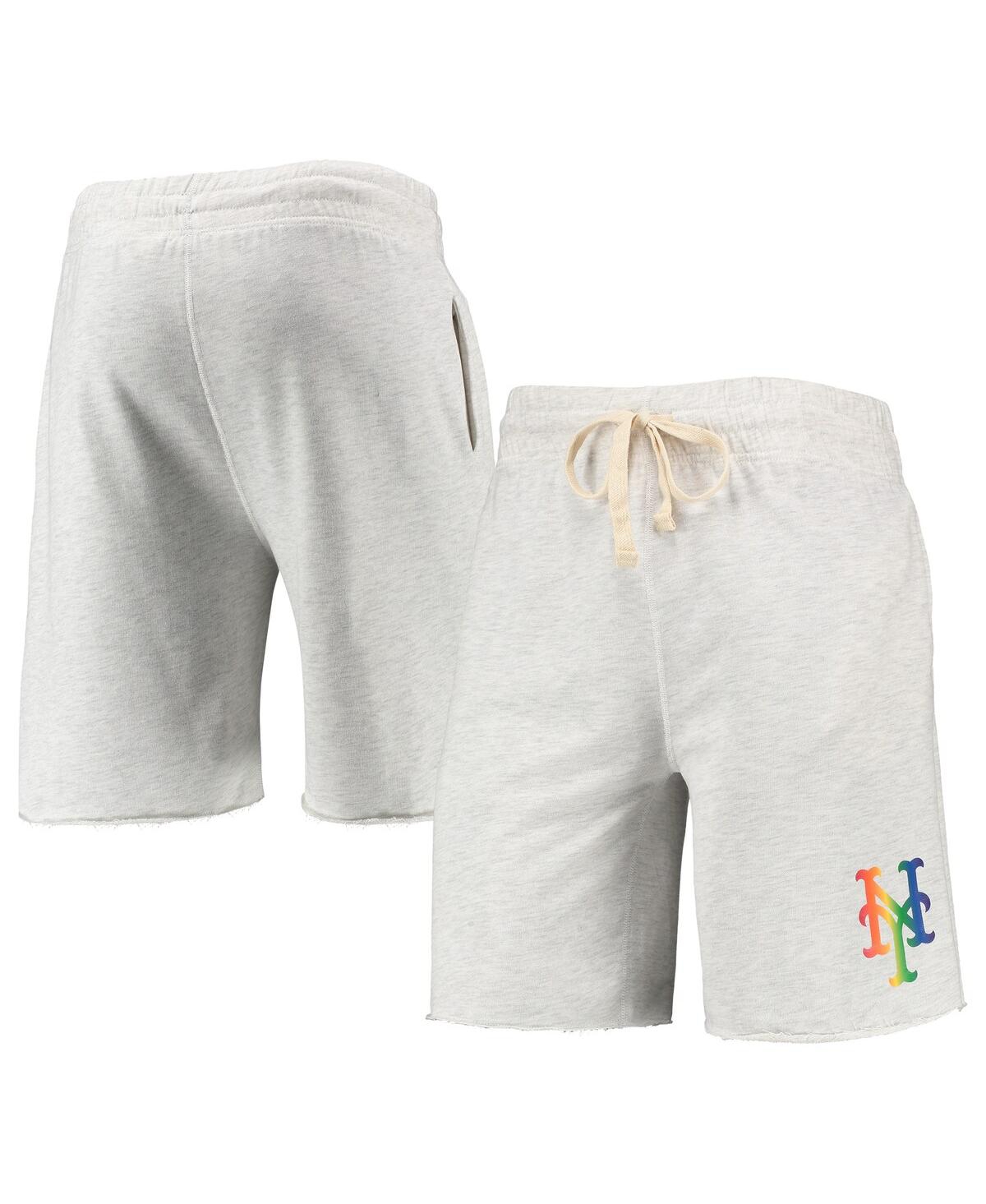 Concepts Sport Men's  Oatmeal St. Louis Cardinals Mainstream Logo Terry Tri-blend Shorts In Oatmeal