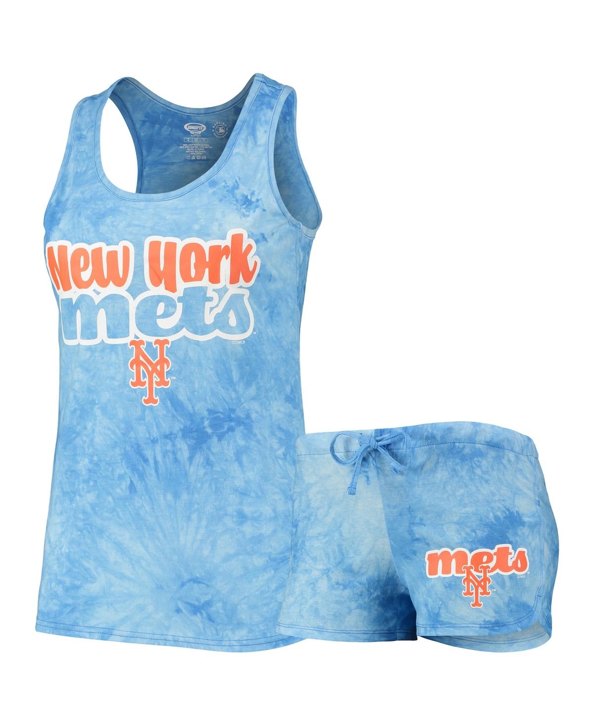 Shop Concepts Sport Women's  Royal New York Mets Billboard Racerback Tank Top And Shorts Set