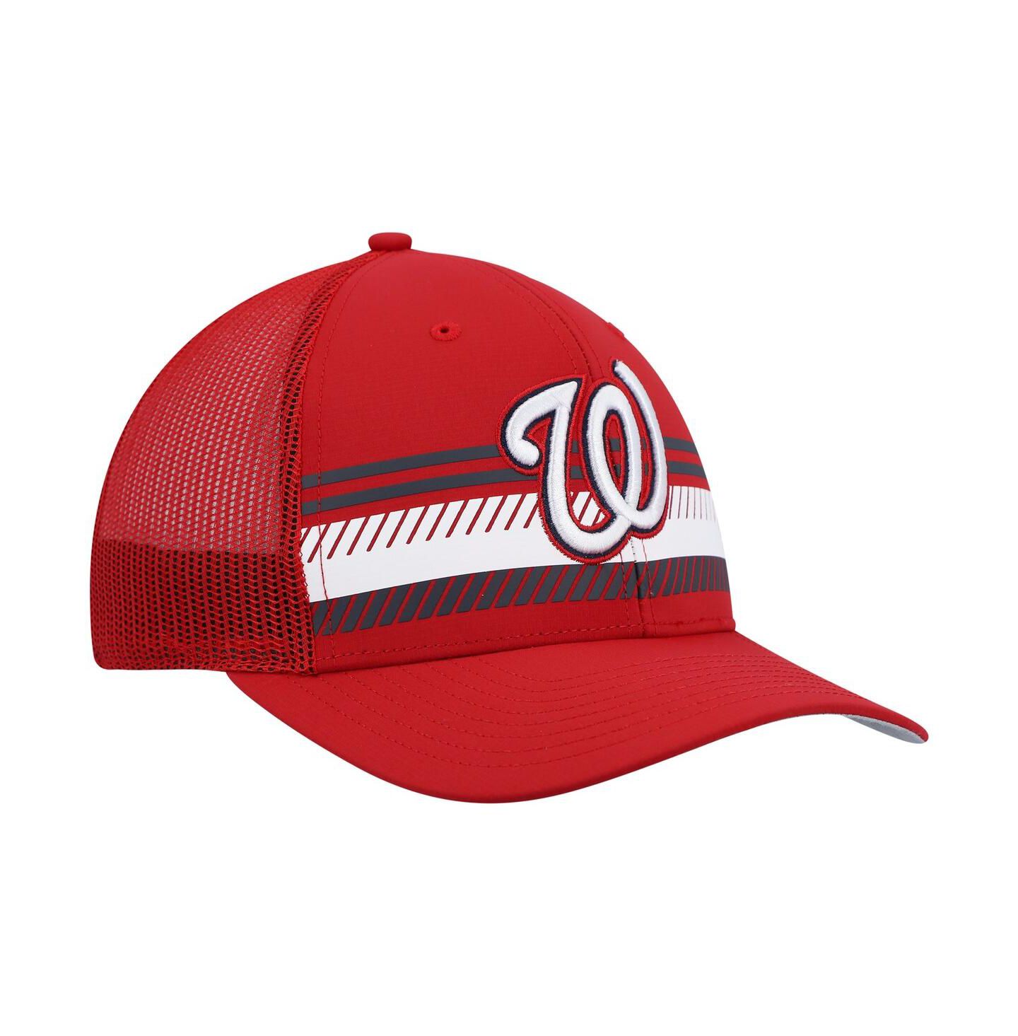 Мужская кепка '47 Brand Red Washington Nationals Cumberland Trucker Snapback Hat — фото 4