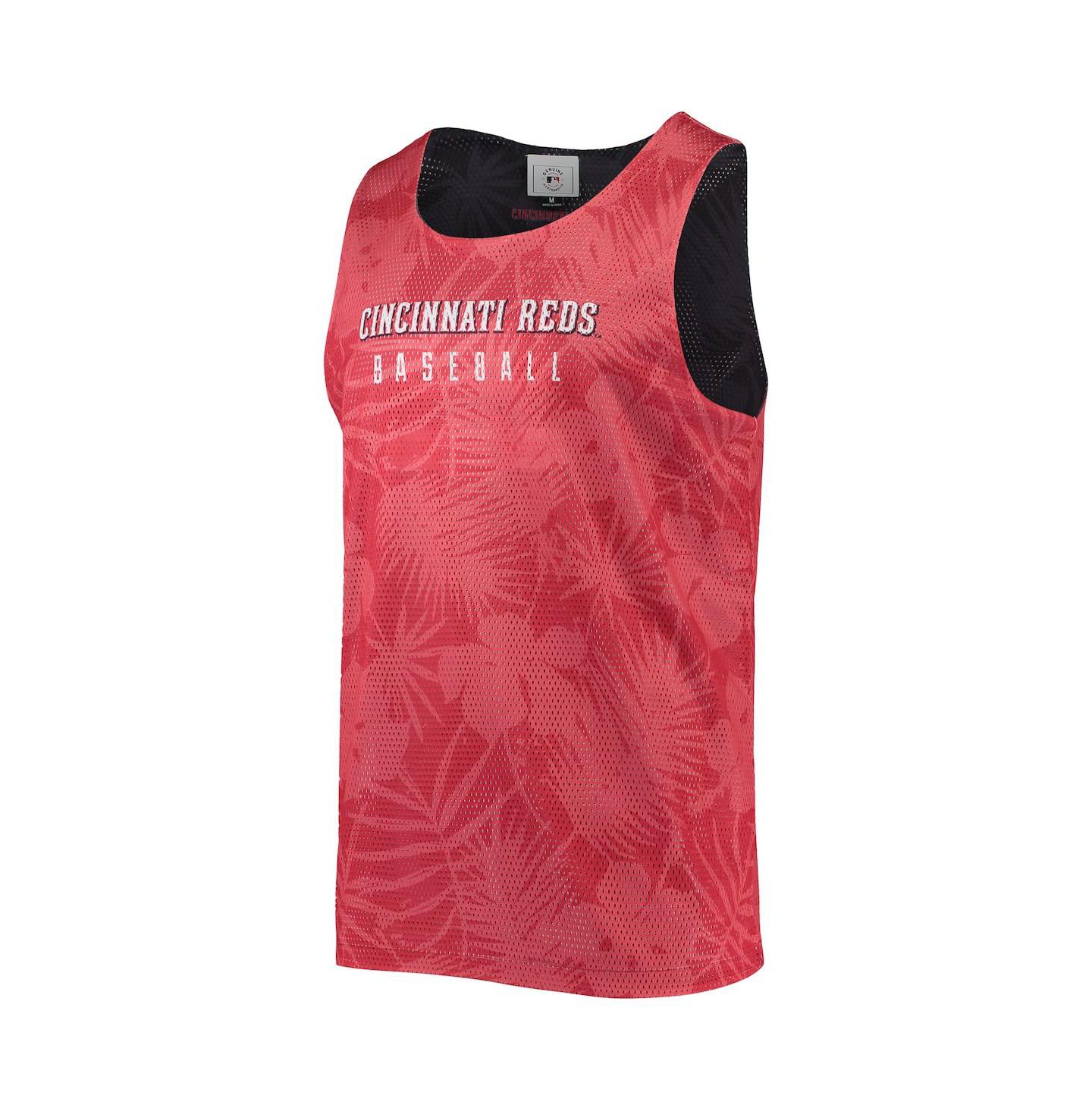 Мужской топ FOCO Red Cincinnati Reds Floral Reversible Mesh — фото 3