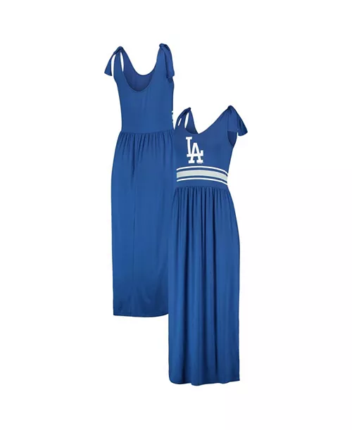 women's royal los angeles dodgers game over maxi dress