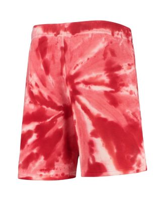 Big Boys Red Toronto Raptors Santa Monica Tie-Dye Shorts