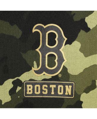 Women's Green Boston Red Sox 2022 MLB Armed Forces Day Camo Full-Zip Hoodie