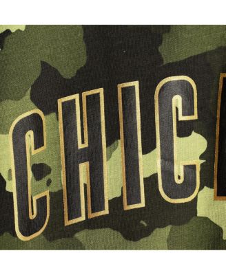 Women's Green Chicago Cubs 2022 MLB Armed Forces Day Camo Racerback Tank Top