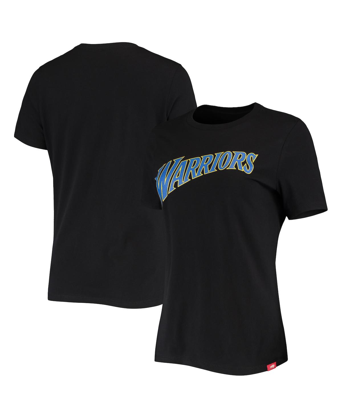 Women's Sportiqe Black Golden State Warriors Arcadia T-shirt - Black