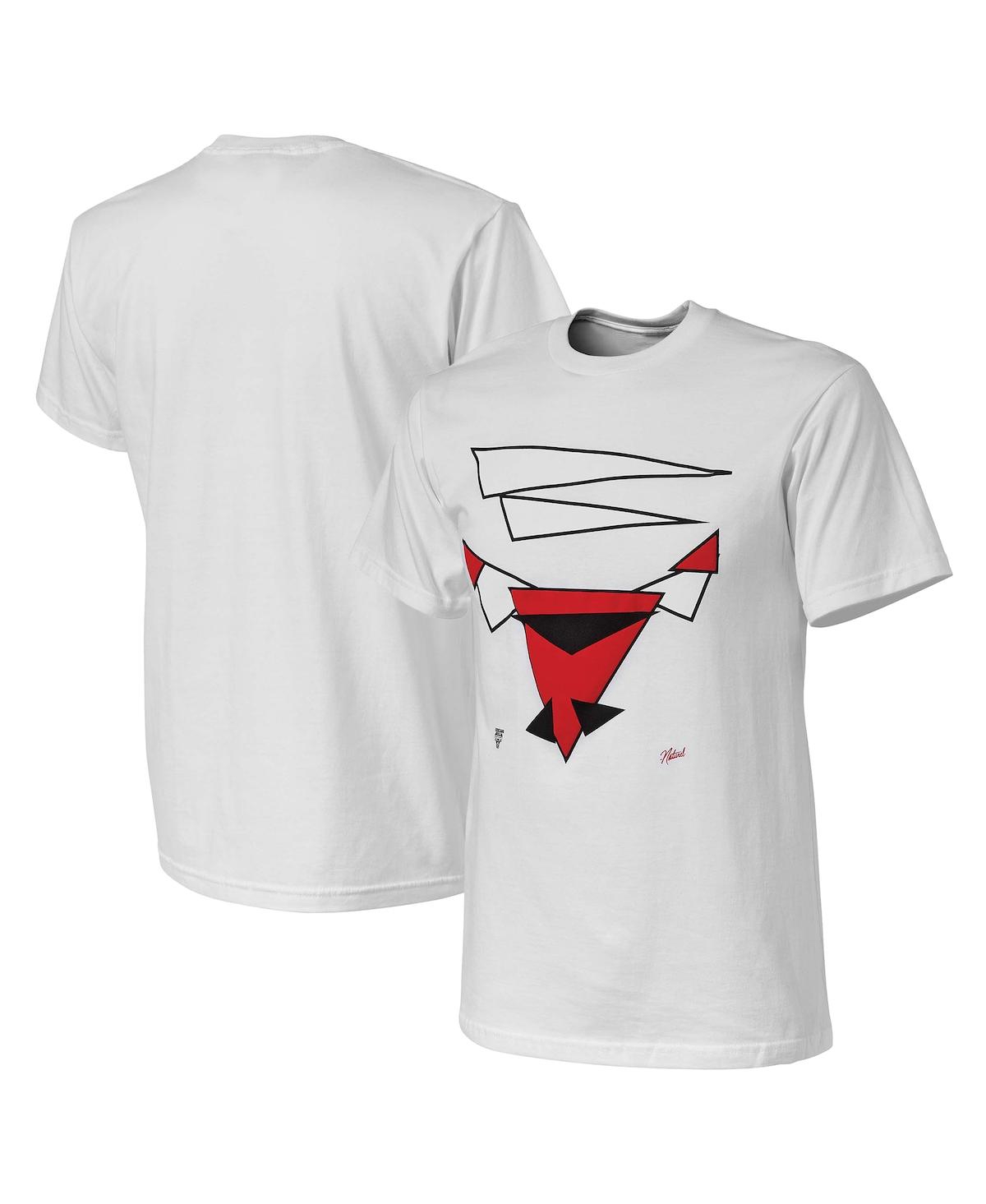 Shop Nba Exclusive Collection Men's Nba X Naturel White Chicago Bulls No Caller Id T-shirt