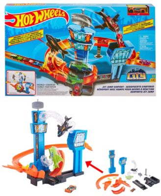 hot wheels city jet jump airport