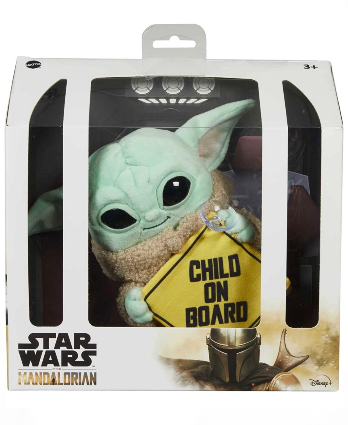Shop Mattel Star Wars 8" 'child On Board' Car Sign For Rear Window In Multi Colored Plastic