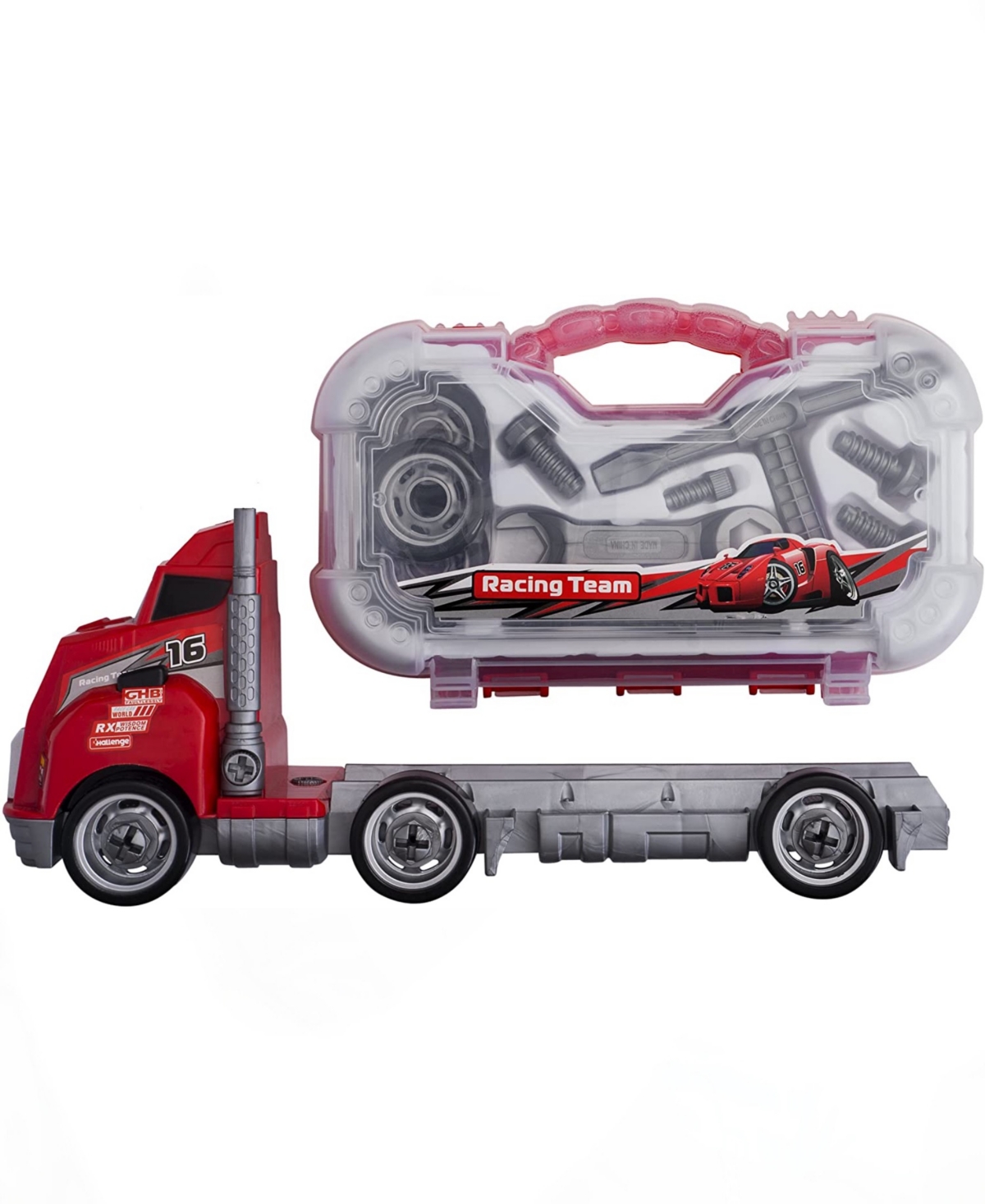 Big Daddy Babies' Big Rig Non-battery Powered Tool Box Master And Carrier System In Multi Colored Plastic