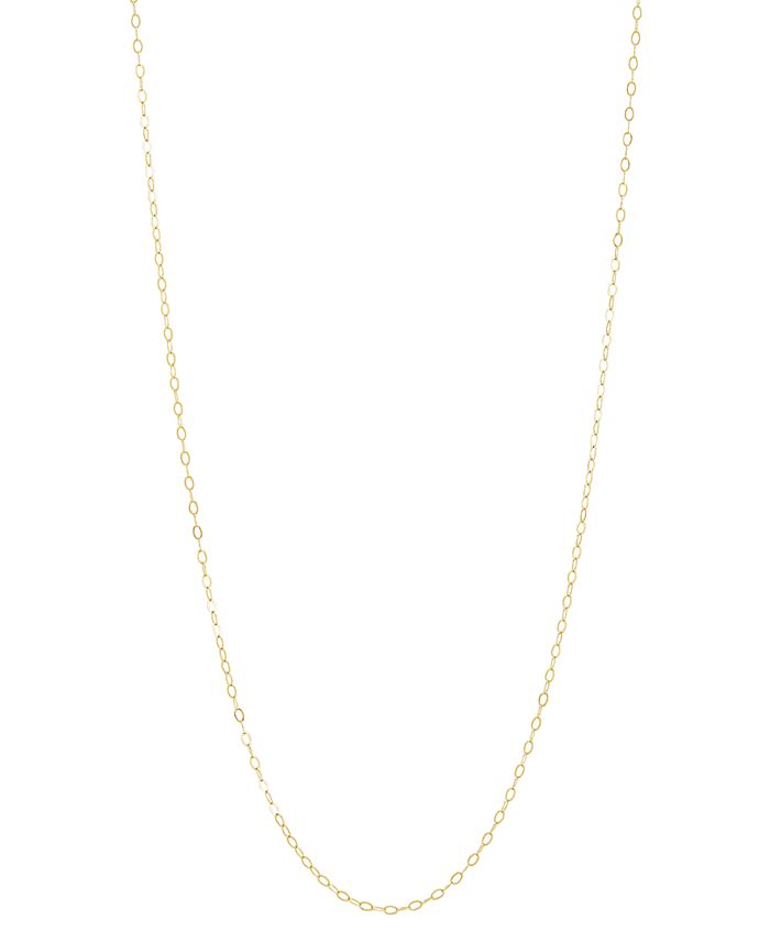 Hammered Cable Link 14 Chain Necklace in 10k Gold Created for Macy s