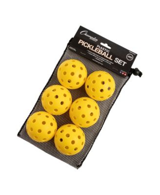 Recreational Outdoor Pickle Ball Set, Pack of 6